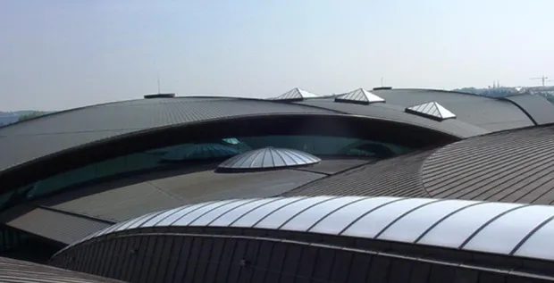 Olympic swimming pool Luxembourg | Curved rooflight